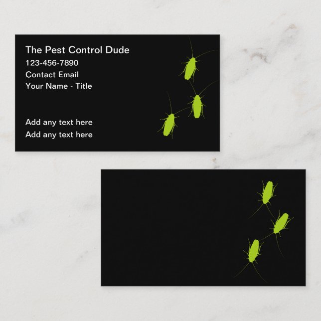 Pest Control Exterminating Theme Business Card (Front/Back)