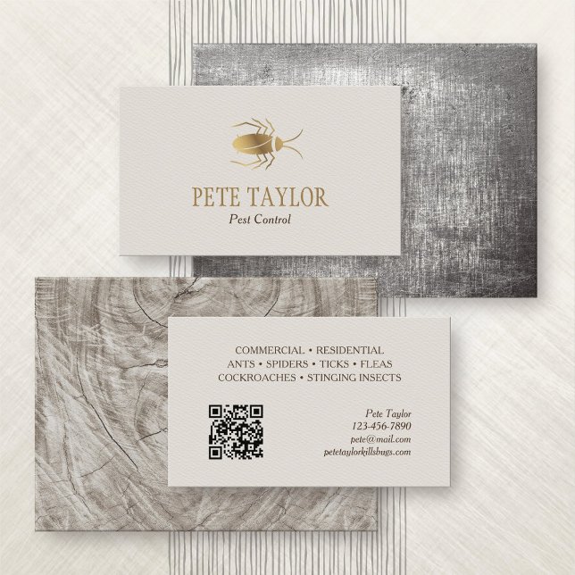 Pest Control Exterminator Business Card (Creator Uploaded)