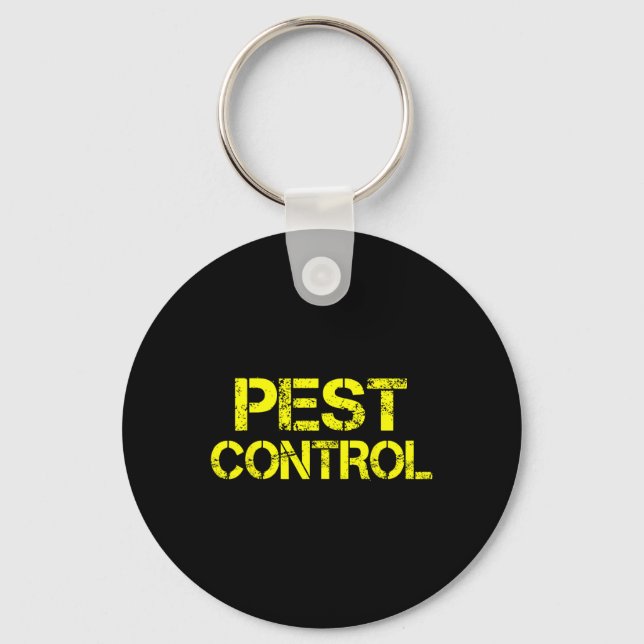 Pest Control Exterminator Halloween costume  Key Ring (Front)