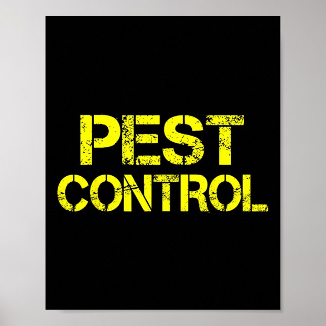 Pest Control Exterminator Halloween costume  Poster (Front)