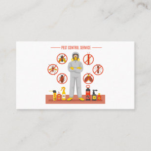 Pest Control Exterminator Service Business Card