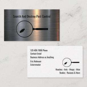 Pest Control Exterminator Theme Cool Business Card