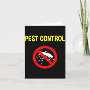 Pest Control Funny Halloween Costume Exterminator Card