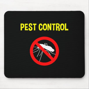 Pest Control Funny Halloween Costume Exterminator  Mouse Pad