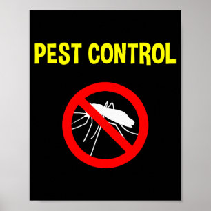 Pest Control Funny Halloween Costume Exterminator  Poster