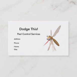Pest Control - Funny Mosquito Business Card