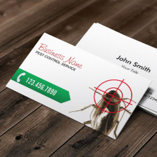 Pest Control Professional Bug Killer Business Card