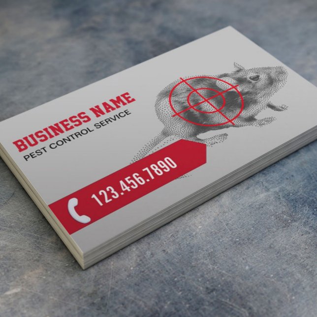 Pest Control Professional Exterminator Business Card (Creator Uploaded)