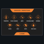 Pest control Service Flyer<br><div class="desc">Pest control Service business card</div>