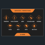 Pest control Service Flyer<br><div class="desc">Pest control Service business card</div>