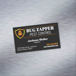 Pest Control Service Magnetic Business Card