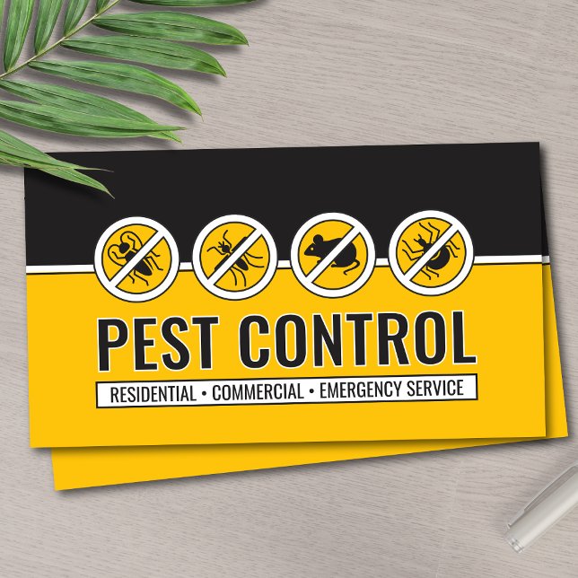 Pest Control Services - Exterminator Business Card (Creator Uploaded)