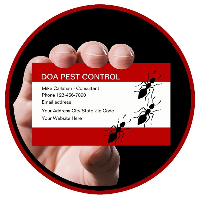 Pest Control Services Modern Design Business Card (Creator Uploaded)
