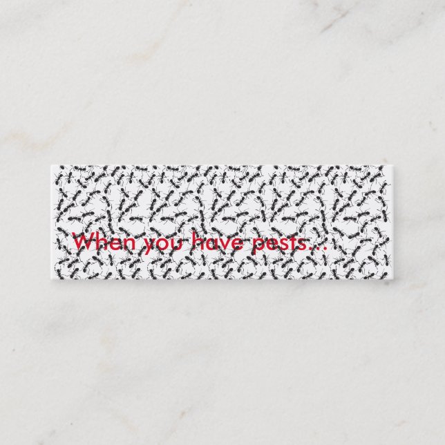 Pest Control Slim Card (Front)