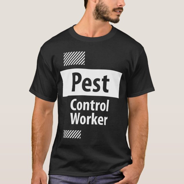 Pest Control Worker Job Title Profession T-Shirt (Front)