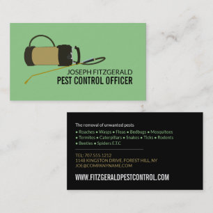 Pest Controller Pump, Pest Control Business Card