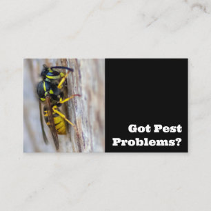 Pest exterminator for hornets wasps pest control business card