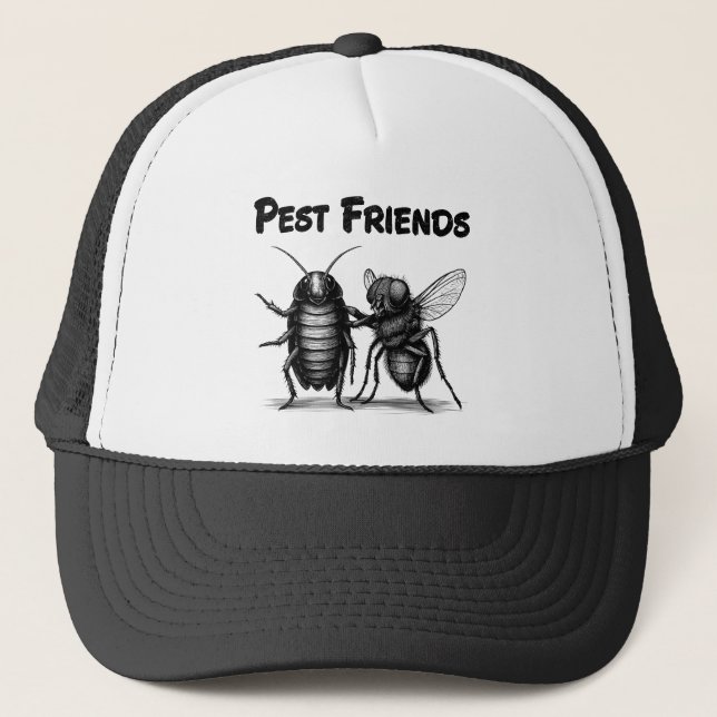 Pest Friends BFF Trucker Hat (Front)