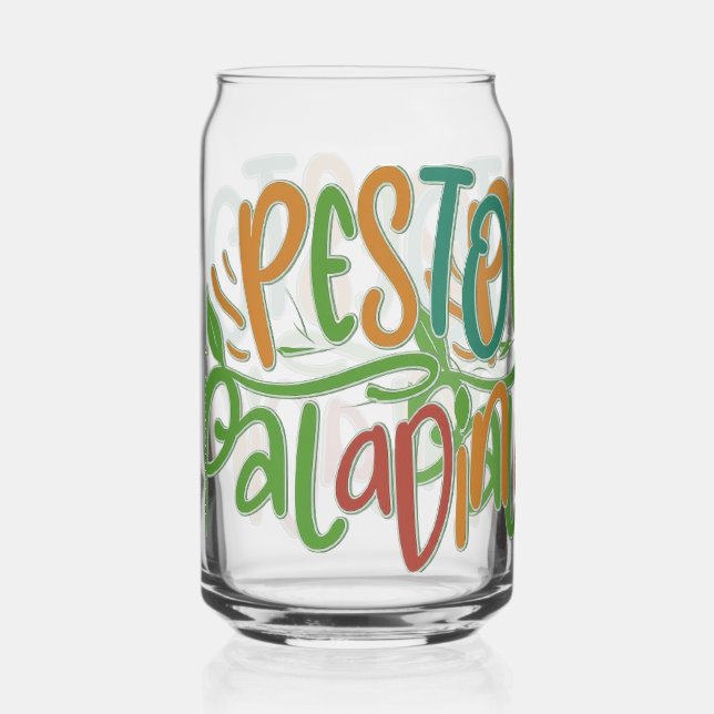 Pesto paladin can glass (Front)