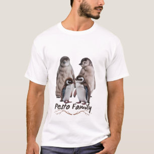 Pesto The Penguin Famous Bird with Family Essentia T-Shirt