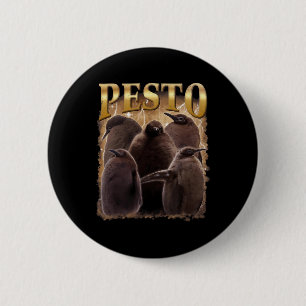 Pesto The Penguin Funny Ba1 6 Cm Round Badge