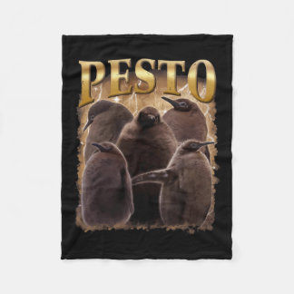 Pesto The Penguin Funny Ba1  Fleece Blanket