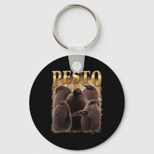 Pesto The Penguin Funny Ba1  Key Ring