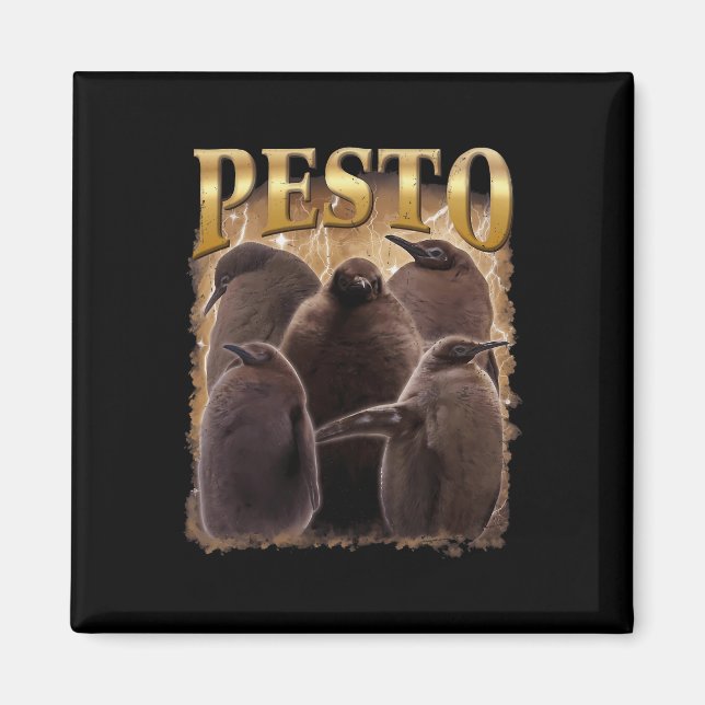 Pesto The Penguin Funny Ba1  Magnet (Front)