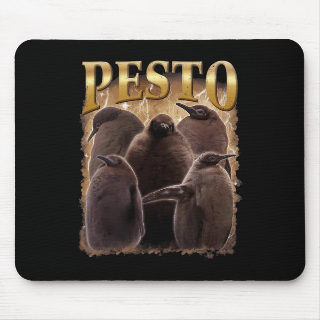 Pesto The Penguin Funny Ba1  Mouse Pad (Front)