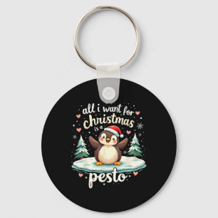 Pesto The Penguin Funny Ba Key Ring