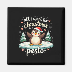Pesto The Penguin Funny Ba Magnet