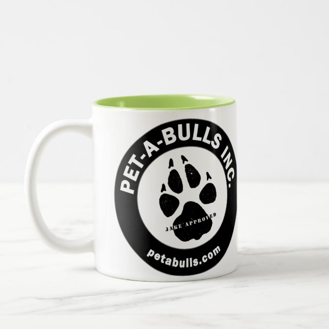 Pet-A-Bulls Two-Tone Coffee Cup (Left)