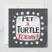 Pet A Turtle Today Greeting Card