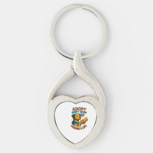 Pet Adopt Love Tee Key Ring