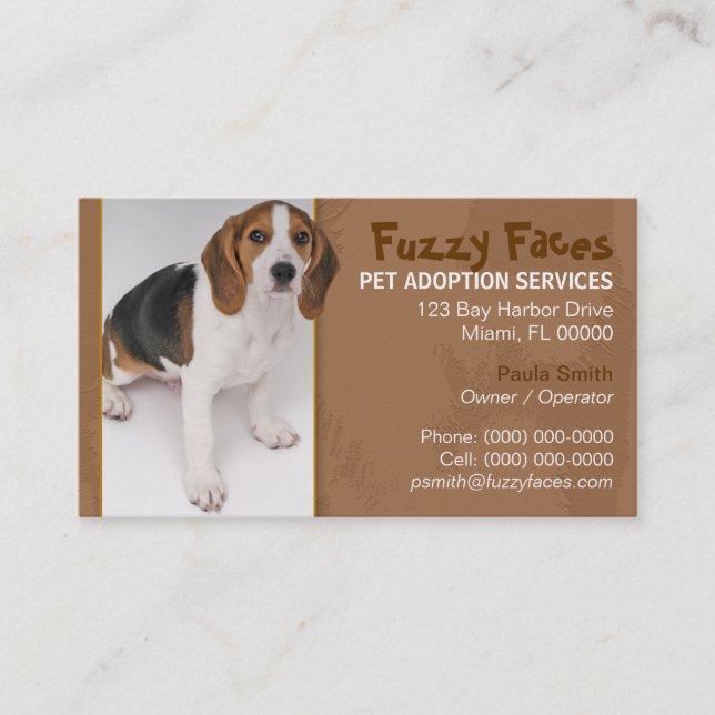 Pet Adoption Business Card (Front)