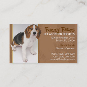 Pet Adoption Business Card
