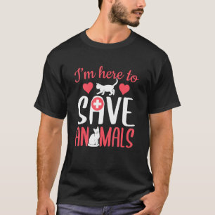 Pet Adoption Here To Save Animals Cat Animal Rescu T-Shirt