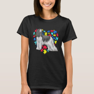 Pet Afghan Hound Autism Awareness Month For Dog Mo T-Shirt