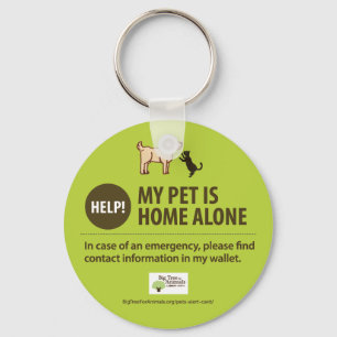 Pet Alert Keychain Help! My pet is home alone!