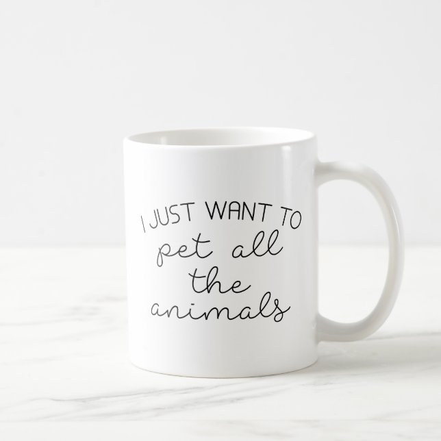 Pet All The Animals Coffee Mug (Right)