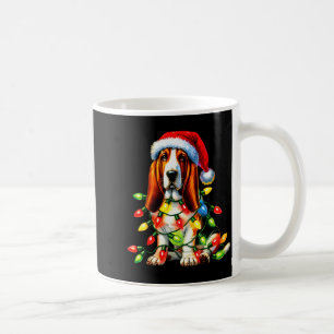 Pet Animal Bet Hound Dog Lover Santa Hat Christmas Coffee Mug