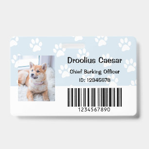 Pet Animal Care Veterinarian Custom Photo Employee ID Badge