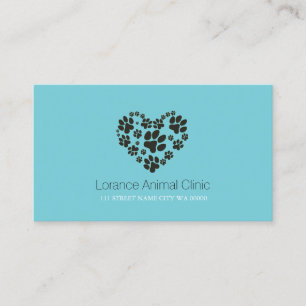 Pet Animal Clinic Shelter Veterinary Business Card