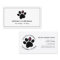 Pet Animal Dog Cat Paw Heart Custom Business Card