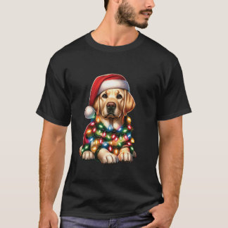 Pet Animal Labrador Retriever Dog Santa hat Christ T-Shirt