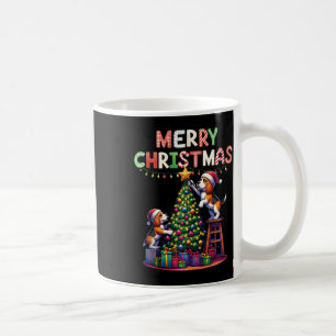 Pet Animal Lovers Xmas Beagle Dogs Decorating Chri Coffee Mug