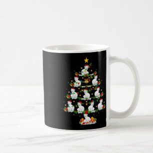 Pet Animal Xmas Lights Santa Arctic Fox Christmas  Coffee Mug