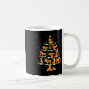 Pet Animal Xmas Lights Santa Tiger Christmas Tree Coffee Mug
