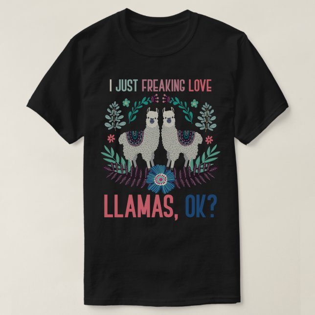 Pet Animal Zoo Alpaca Llama T-Shirt (Design Front)