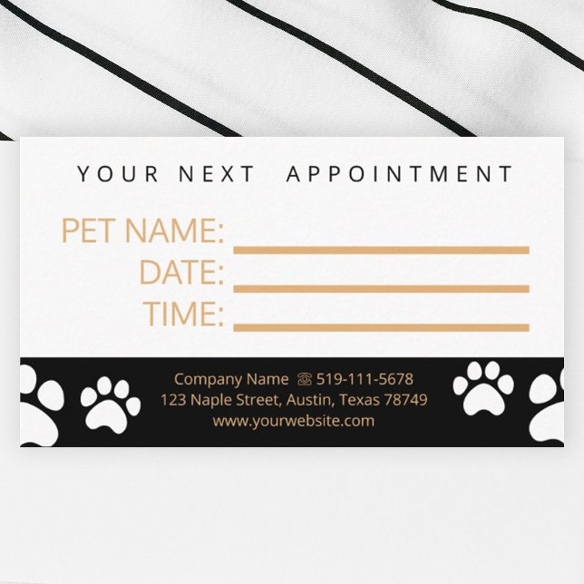 Pet Appointment Card (Creator Uploaded)